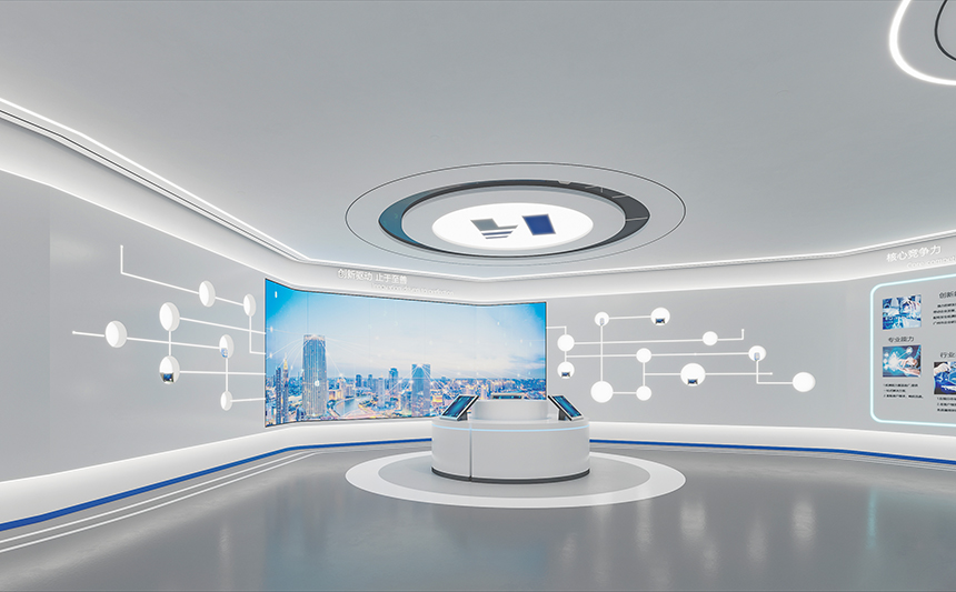 广东企业展厅设计效果图