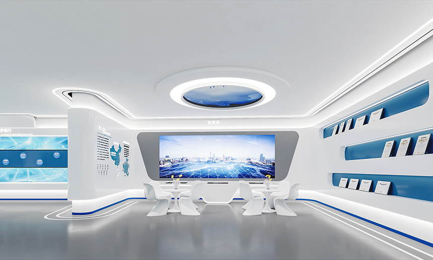 广东企业展厅设计效果图