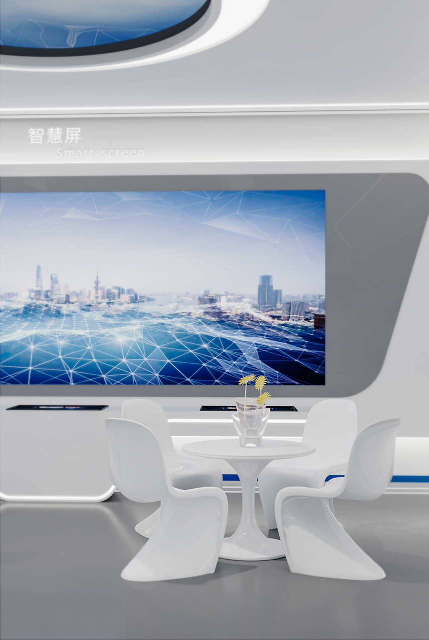 广东企业展厅设计效果图