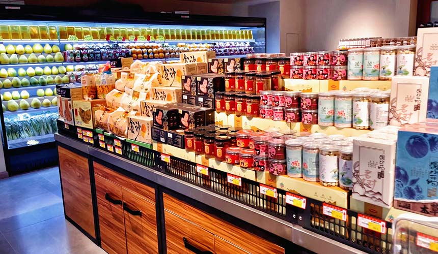 农夫有庆商铺装修实拍效果图