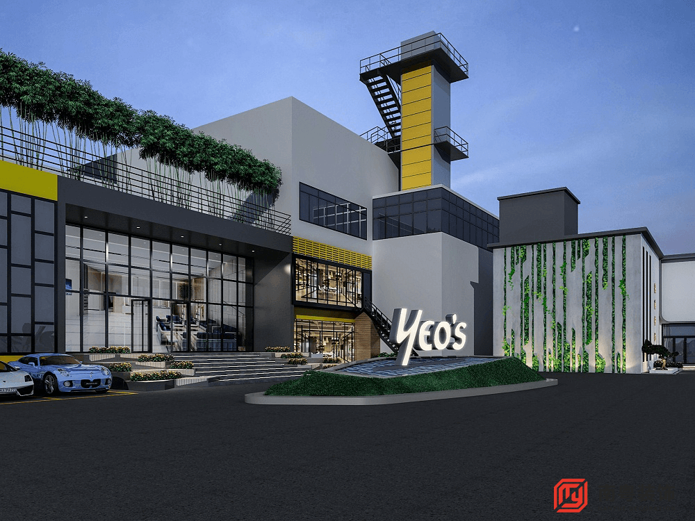 电子科技园区装修改造设计效果图